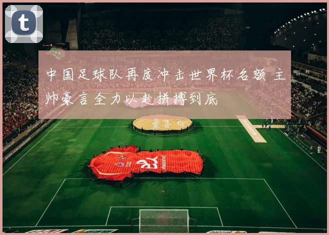 中国足球队再度冲击世界杯名额 主帅豪言全力以赴拼搏到底